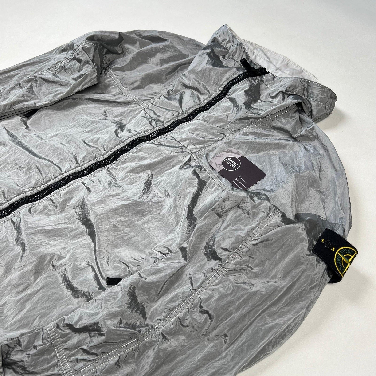 Stone Island Nylon Metal Watro Hooded Jacket Silver – Garmz Factory