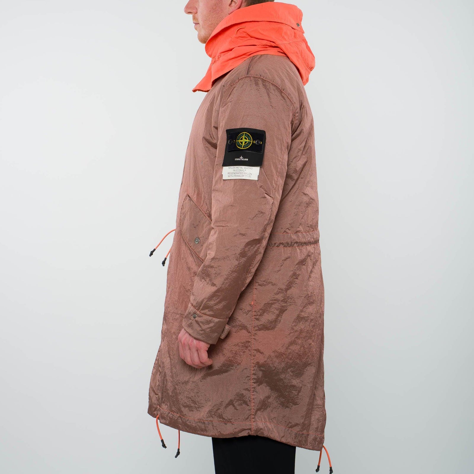 Stone Island Nylon Metal Watro Primaloft Parka Orange