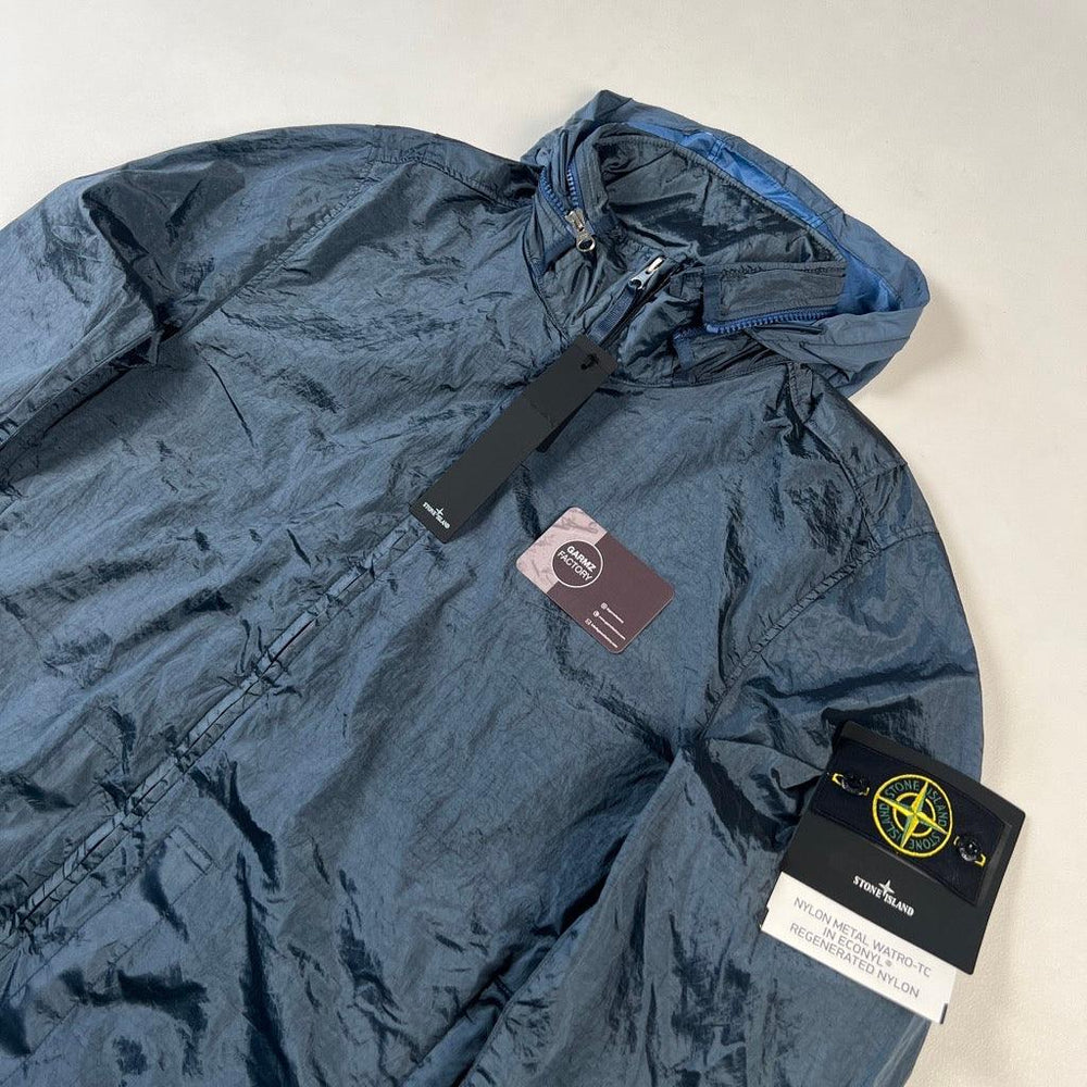 Stone Island Nylon Metal Watro-TC Econyl Hooded Jacket Blue