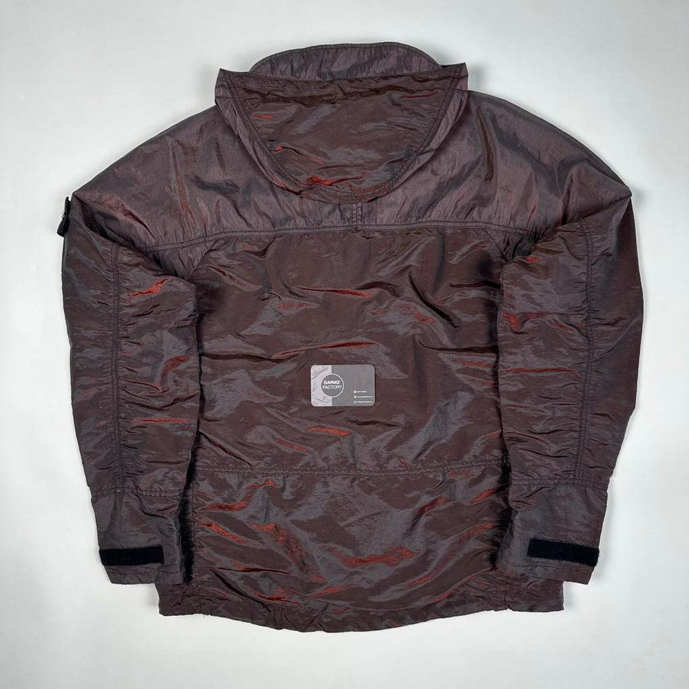 Stone Island Nylon Metal Watro Weft Jacket Burgundy Garmz Factory