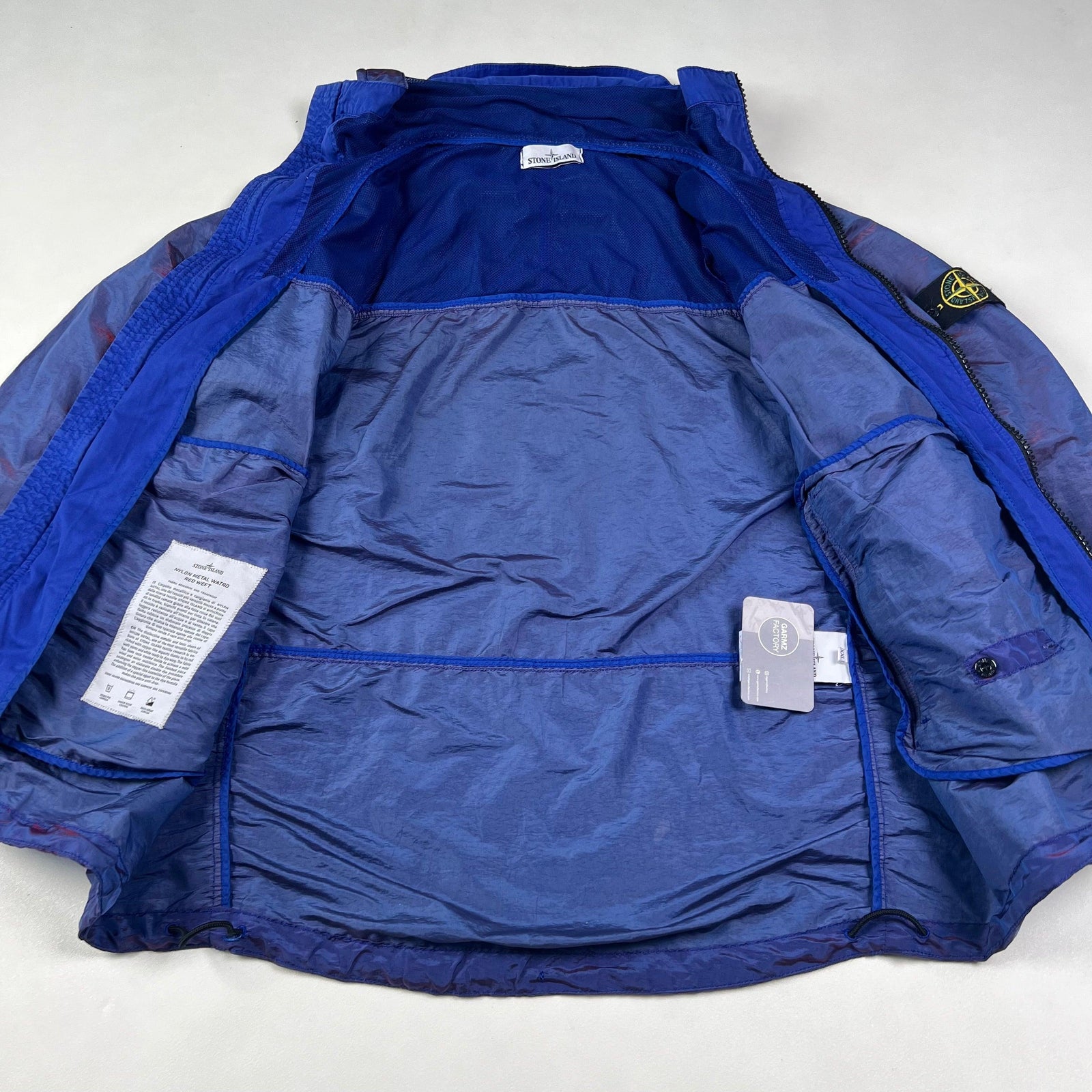 ジャケット・アウター Stone nylon l Watro color weft Stone Island Nylon Metal Colour Weft Jacket Blue Pink