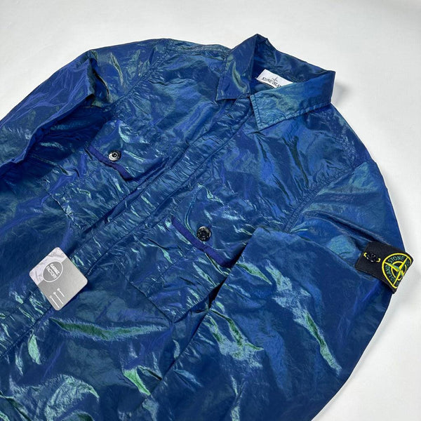 Stone Island - Nylon Metal Weft Overshirt Blue Green
