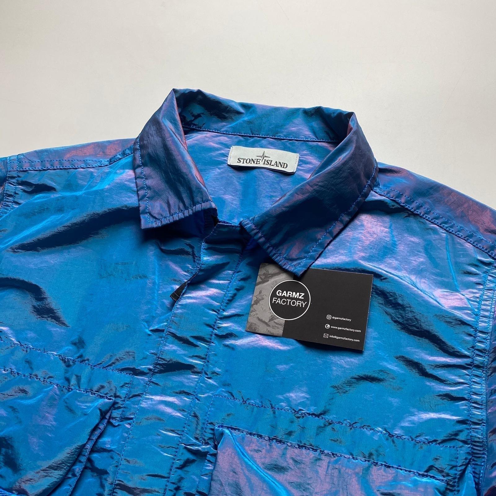 Stone Island Nylon Metal Weft Overshirt Blue/Pink – Garmz Factory