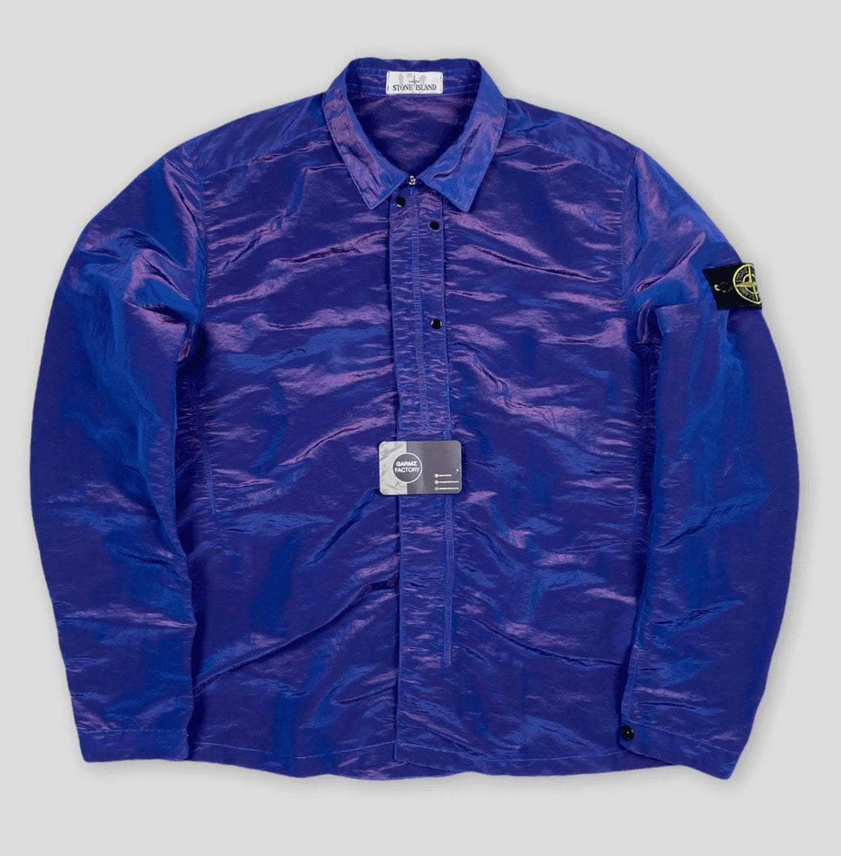 Stone Island Nylon Metal Weft Overshirt Purple Garmz Factory
