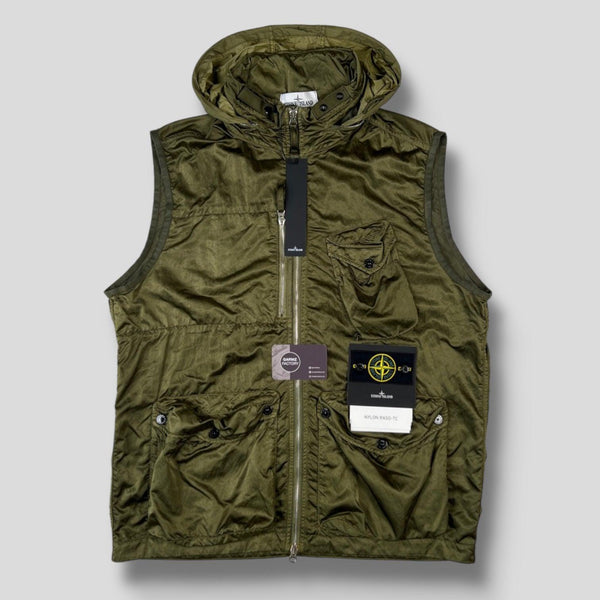 STONE ISLAND - NYLON RASO-TC / ナイロン ラソ TC ベスト (ブラック) | Confidence