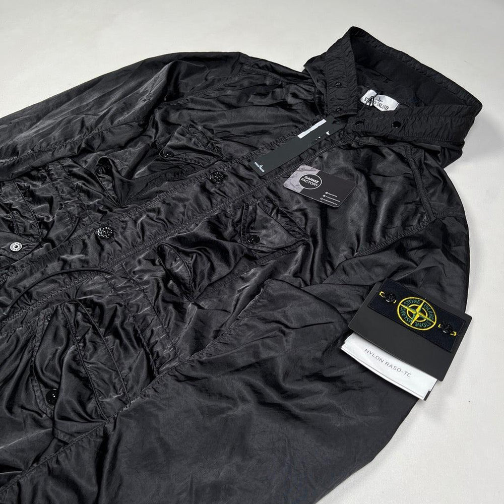 Stone Island Nylon Raso Quilted TC Jacket Periwinkle
