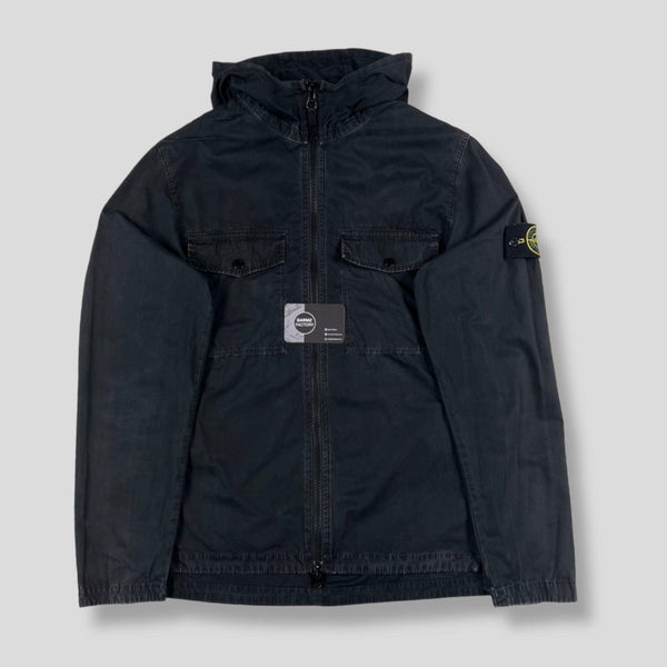 Stone Island - Old Dye Treatment Hooded Overshirt Black