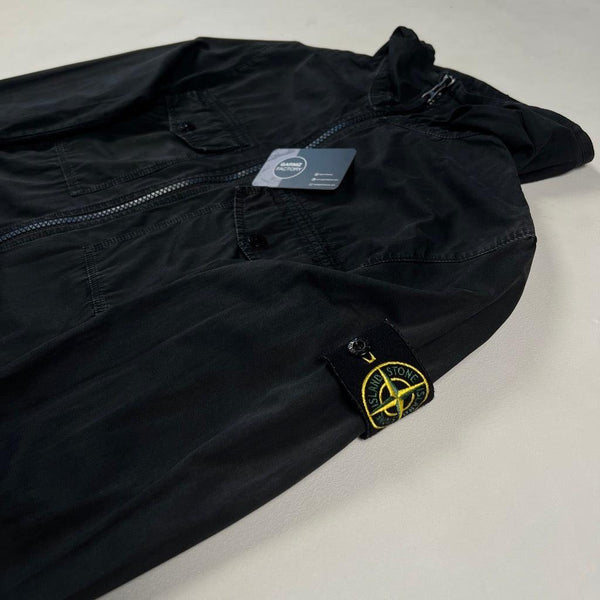 Stone Island - Old Dye Treatment Hooded Overshirt Black
