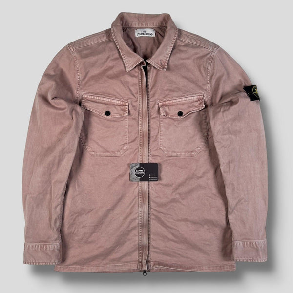 Stone Island - Old Dye Treatment Overshirt Pink