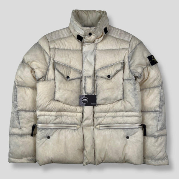 Stone Island - Opaque Nylon Tela Down Jacket Beige