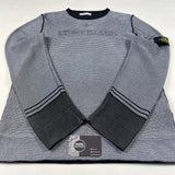 Stone Island - Optic Logo Knit Jumper Navy/Grey