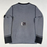 Stone Island - Optic Logo Knit Jumper Navy/Grey