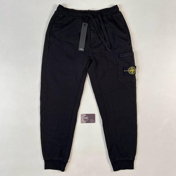 Stone Island - Patch Logo Cargo Joggers Black