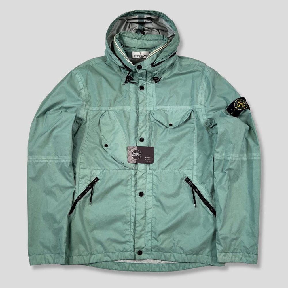 Stone Island Performance Tela Ripstop Hooded Jacket Green – Garmz