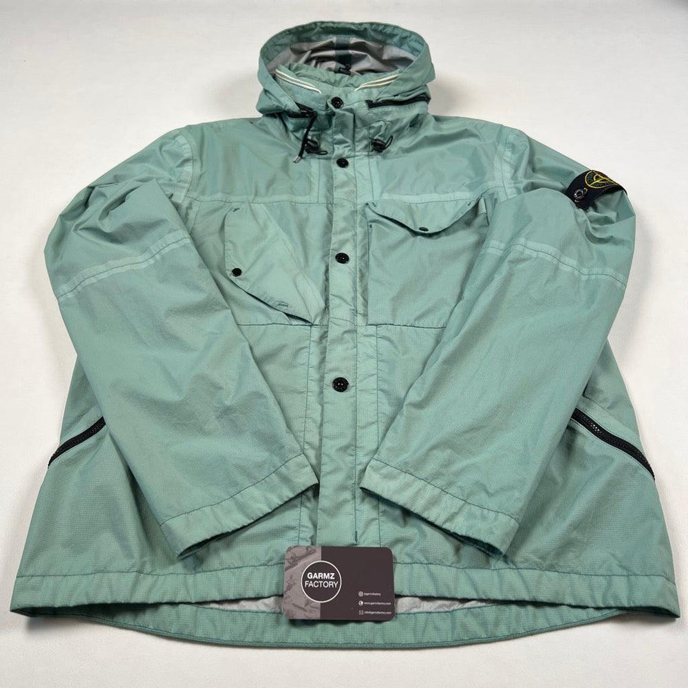 Stone Island Performance Tela Ripstop Hooded Jacket Green – Garmz 