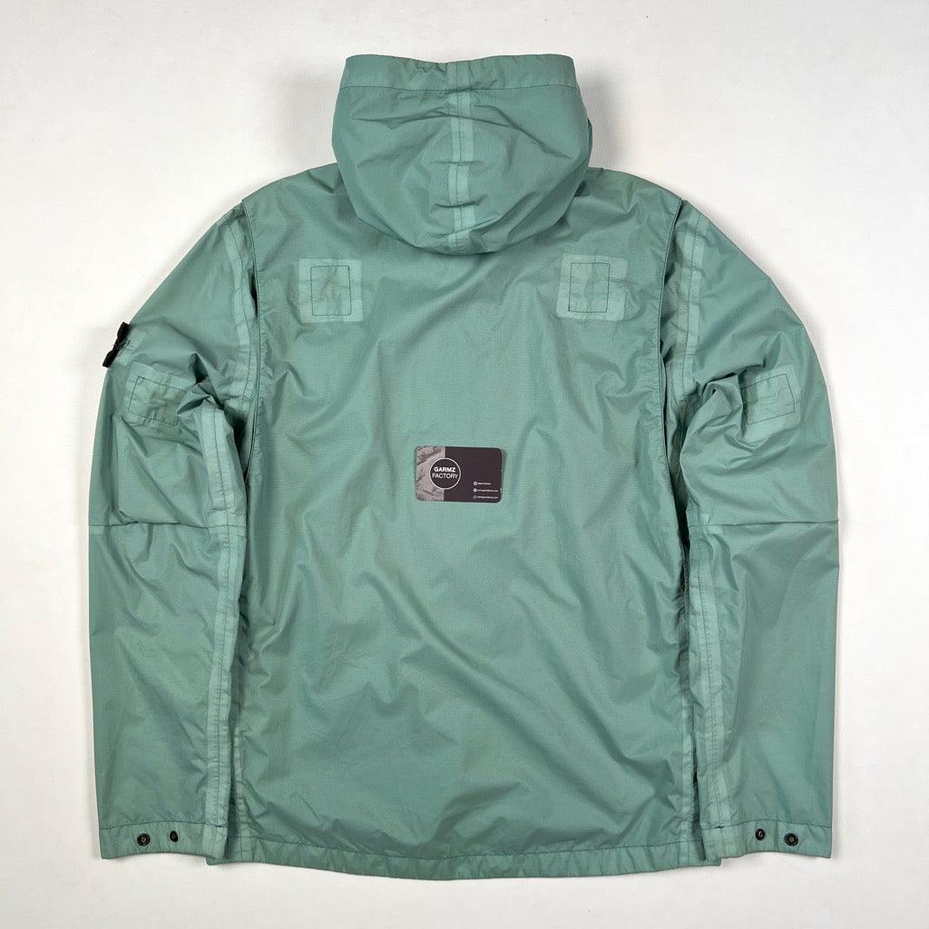 Stone Island Performance Tela Ripstop Hooded Jacket Green Garmz Factory