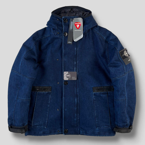 【極美品】Stone  Denim Jacket L 18ss Stone Island Polypropylene Denim 2 in 1 Hooded Jacket Blue – Garmz