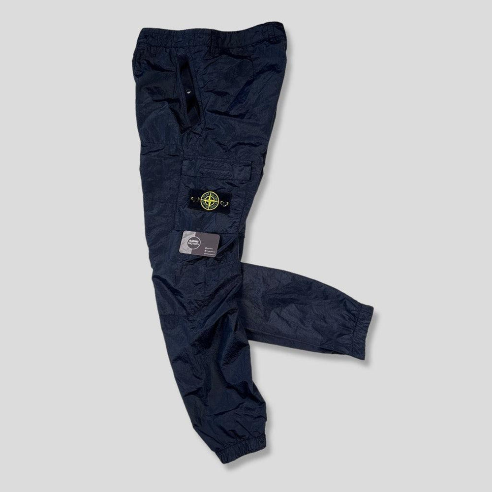 Stone Island Re Seersucker Nylon Cargo Trousers Navy – Garmz Factory