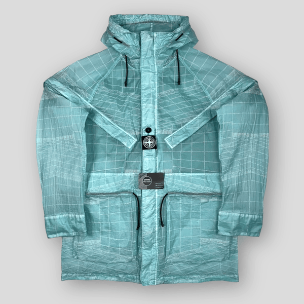 Stone Island - Reflective Grid on Lamy TC Jacket Teal
