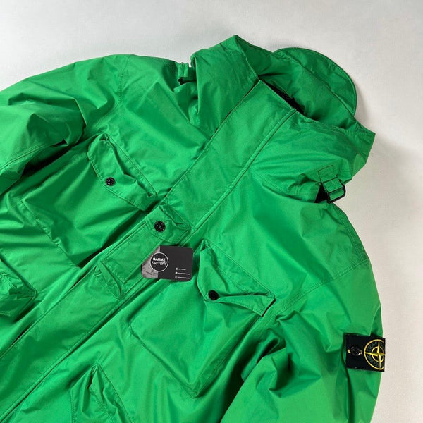 Stone Island - Ripstop Gore-tex Down Hooded Jacket Green