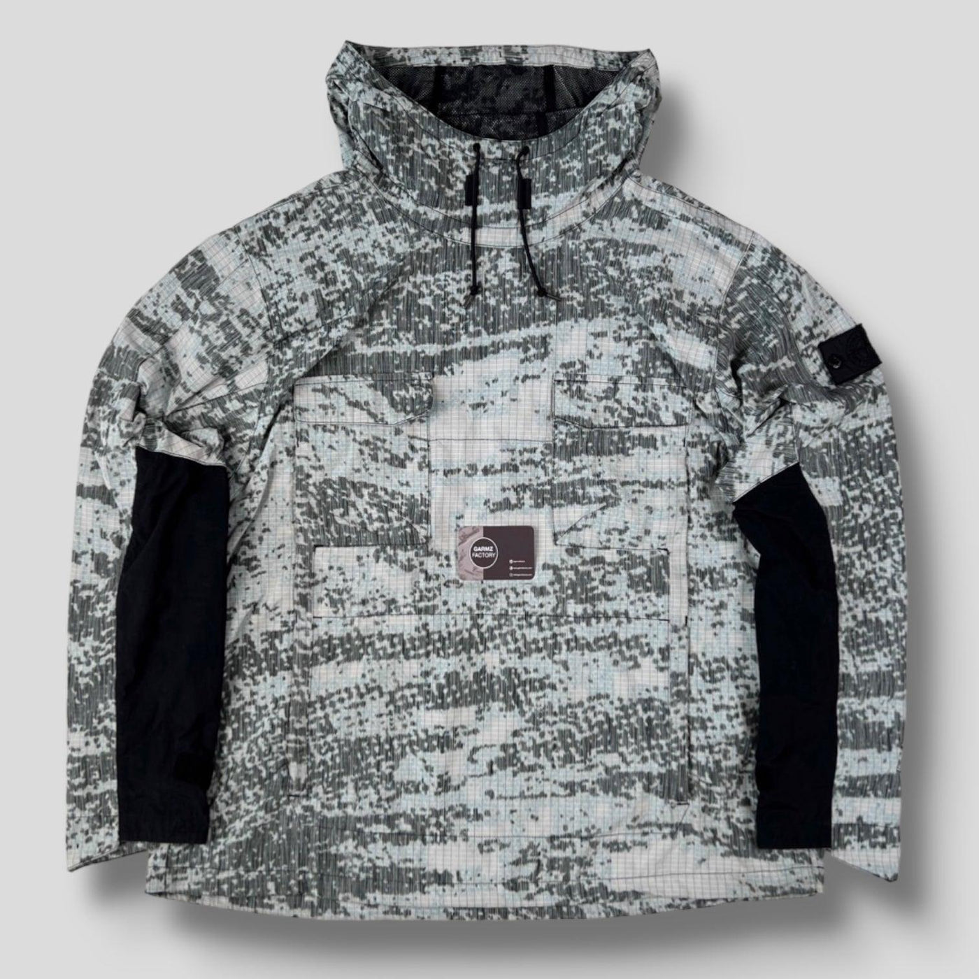 Stone Island Shadow Project DPM Marl Hooded Pullover Grey/Blue