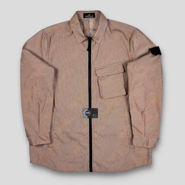 Stone Island - Shadow Project Lenticular Jacquard Overshirt Pink