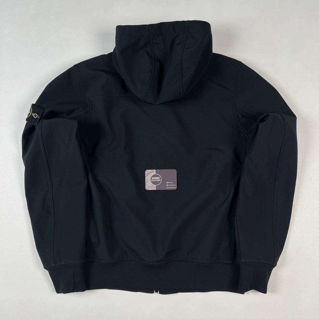 Soft Shell R. Terry Stone Island Soft Shell R Hooded Jacket Black – Garmz Factory