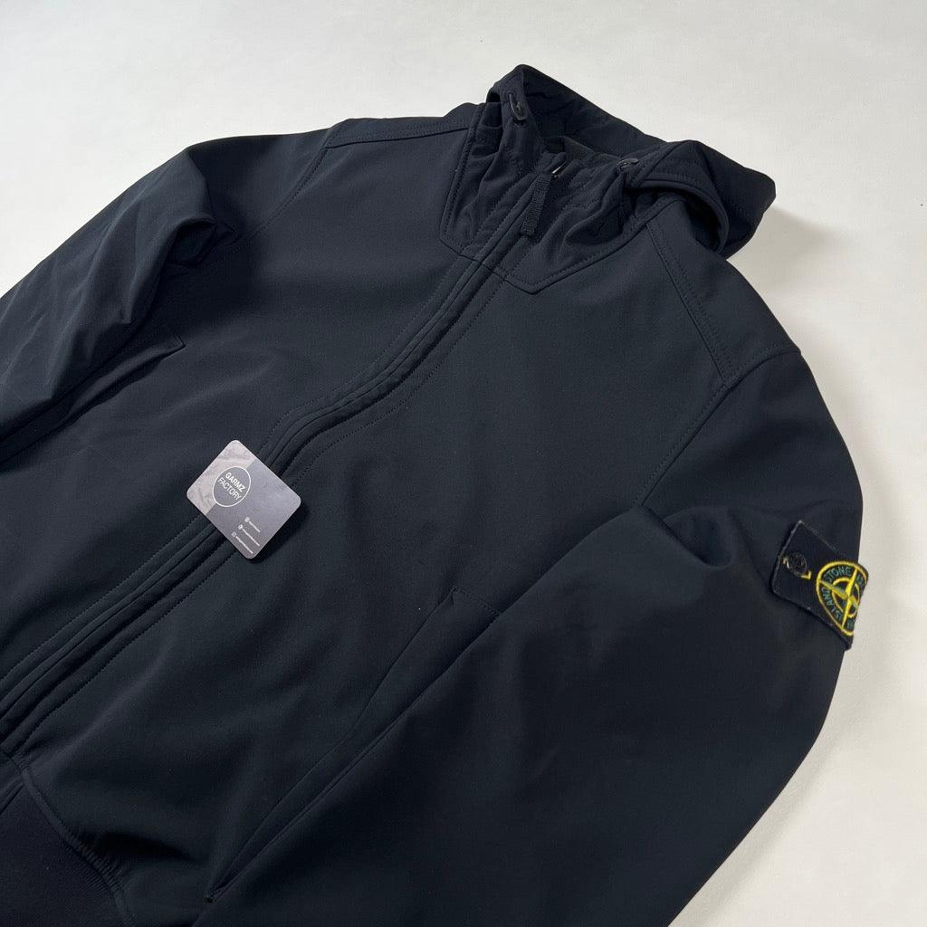 Soft Shell R. Terry Stone Island Soft Shell R Hooded Jacket Black – Garmz Factory
