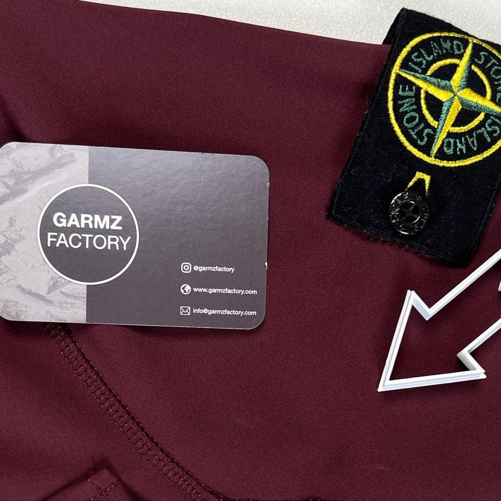 Stone Island Soft Shell R Hooded Jacket Burgundy – Garmz Factory