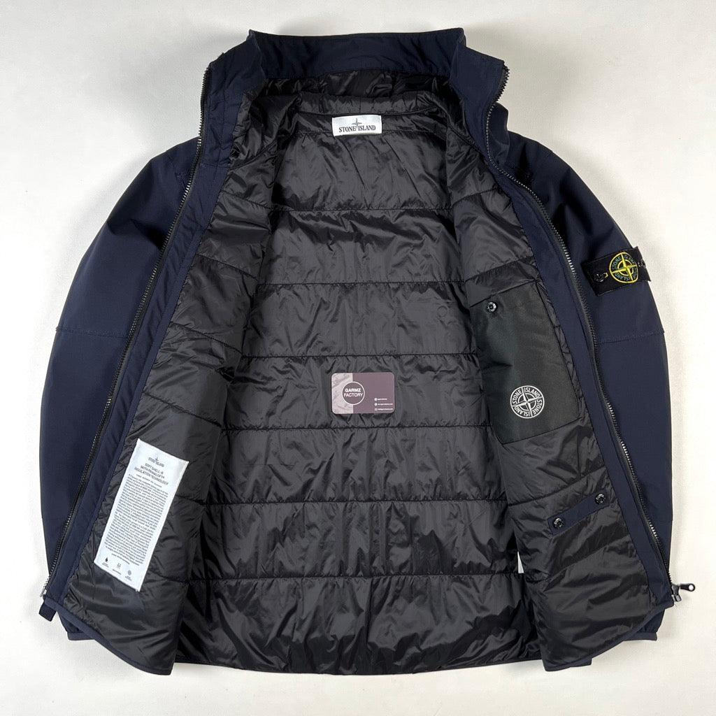 Stone Island Shell R Stone Island Soft Shell R With Primaloft Insulation Hooded Jacket Navy ...