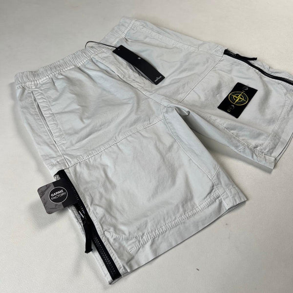 Stone Island - Supima Cotton Bermuda Shorts Type CO Pale Grey