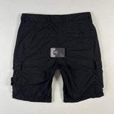 Stone Island - Supima Cotton Cargo Shorts Type RE Black