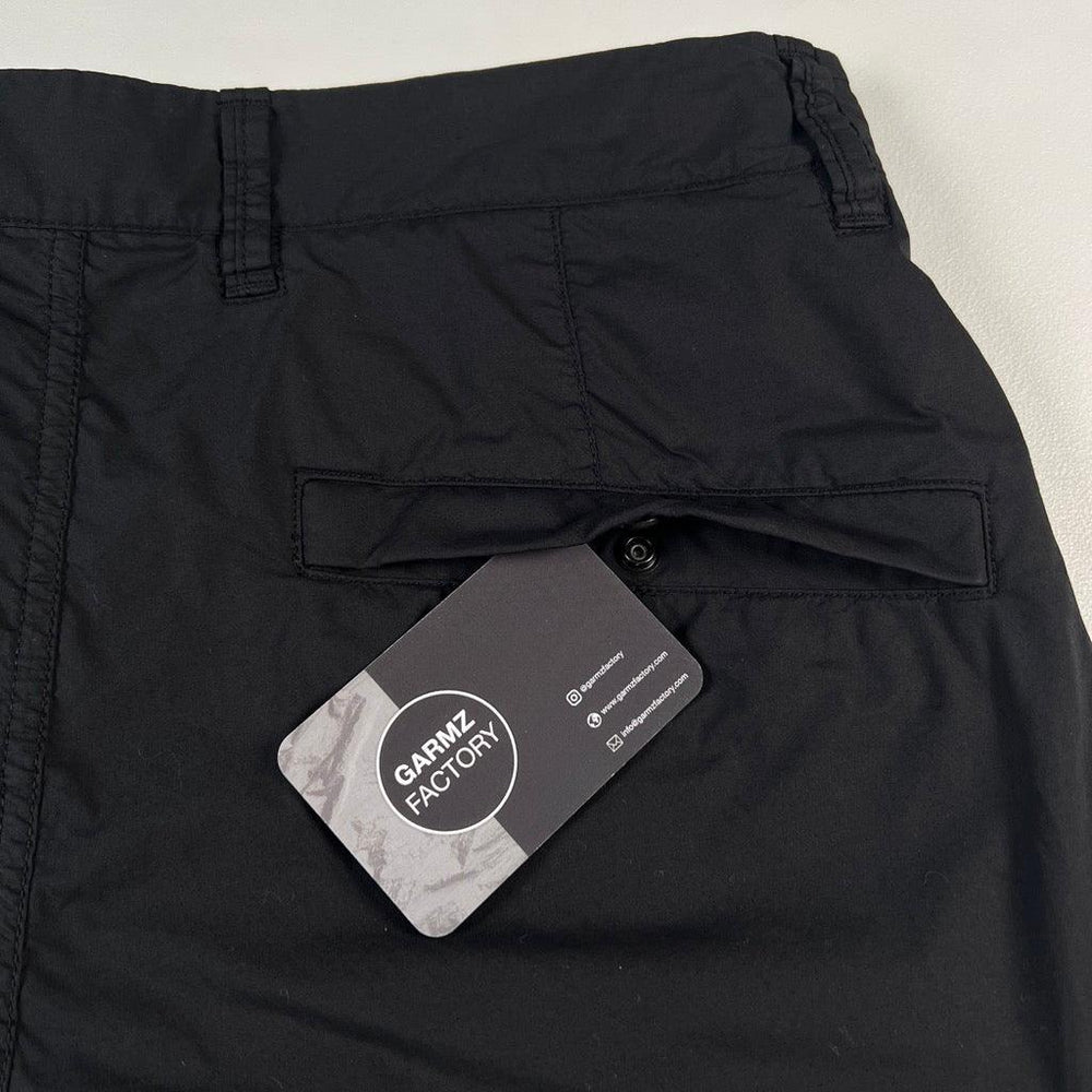 Stone Island Supima Cotton Cargo Shorts Type RE Black – Garmz Factory