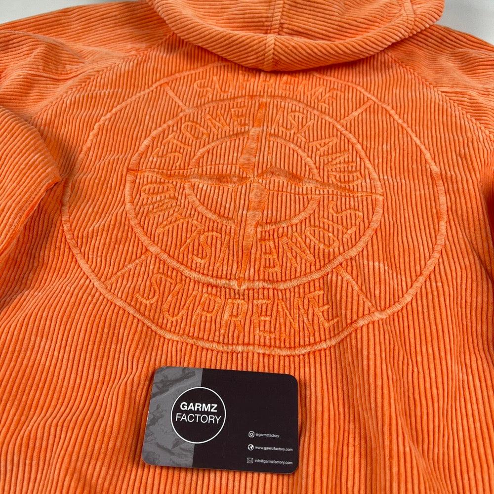 Stone Island Supreme Corduroy Frost 500 Jacket Orange