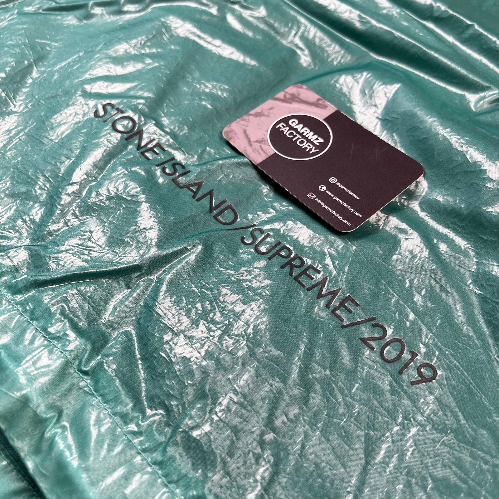 Stone Island Supreme New Silk Light Jacket Teal – Garmz Factory