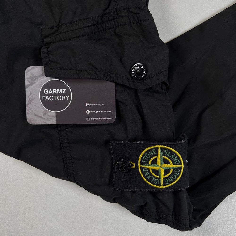 Stone Island Tela Parachute Cargo Trousers Type RE-T Black