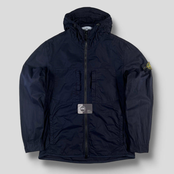 Stone Island - Tela Smerigliata Hooded Shirt Jacket Navy