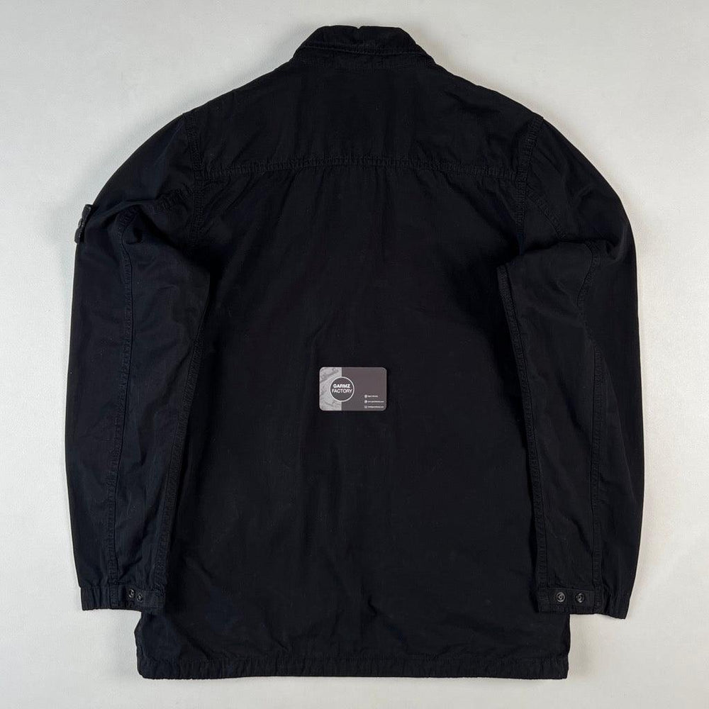 Stone Island Tela Smerigliata Garment Dyed Popover Overshirt