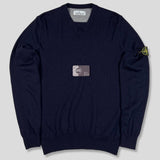 Stone Island - V-Neck Knit Jumper Navy