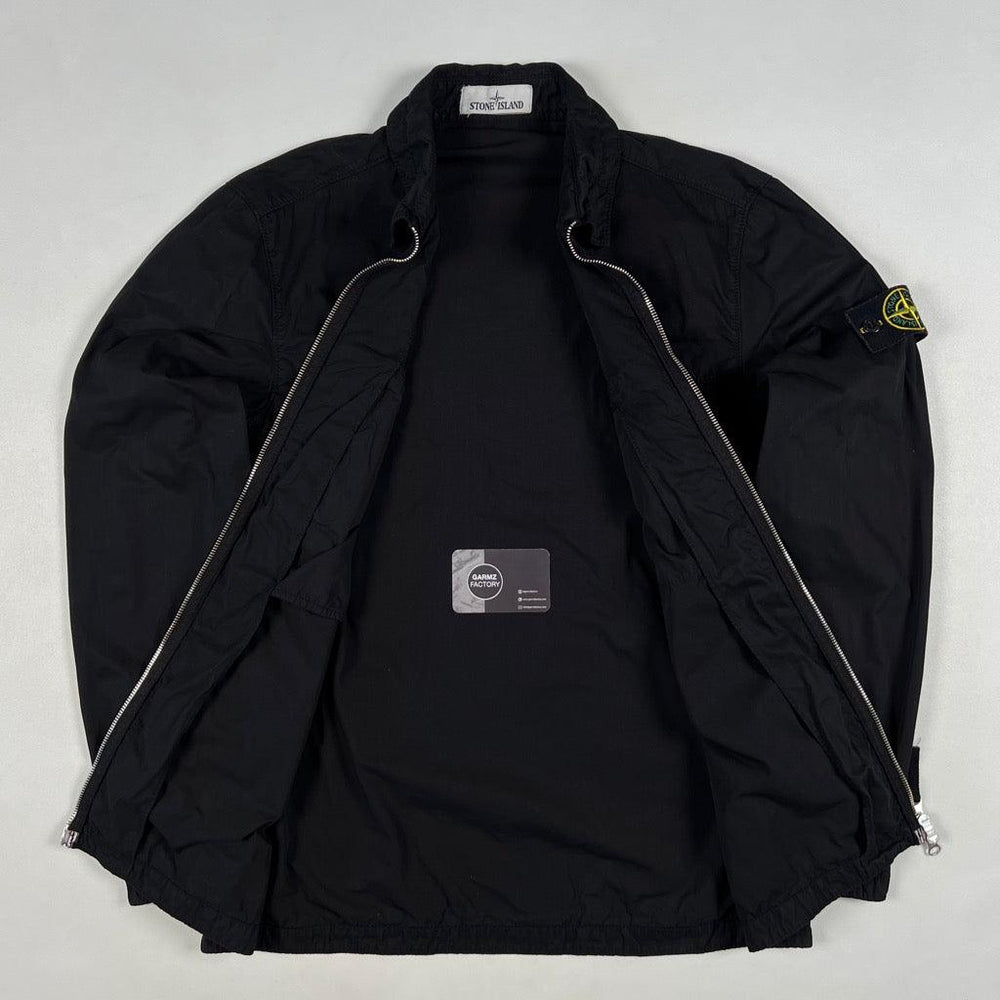 Stone island washed canvas overshirt on sale