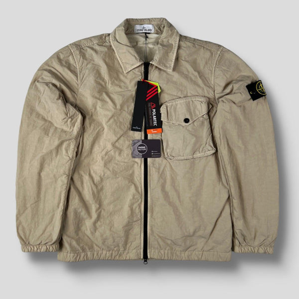 Stone Island - Zip Overshirt Polartec Beige
