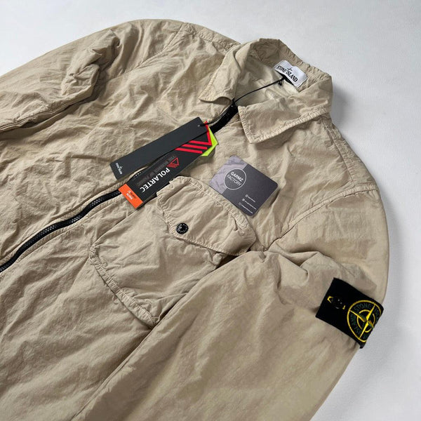 Stone Island - Zip Overshirt Polartec Beige