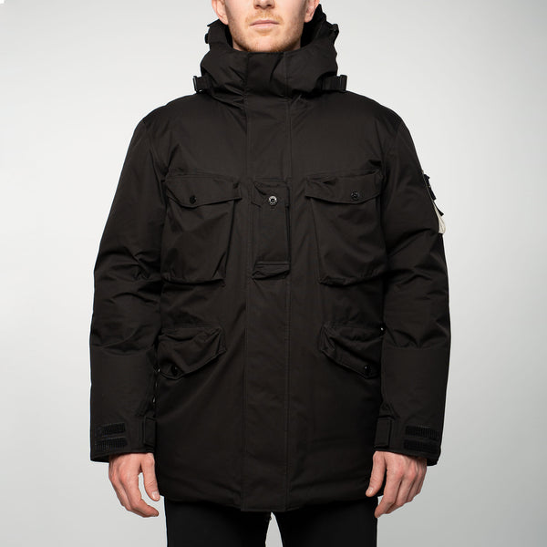 Ripstop Gore-tex Down Hooded Jacket Black