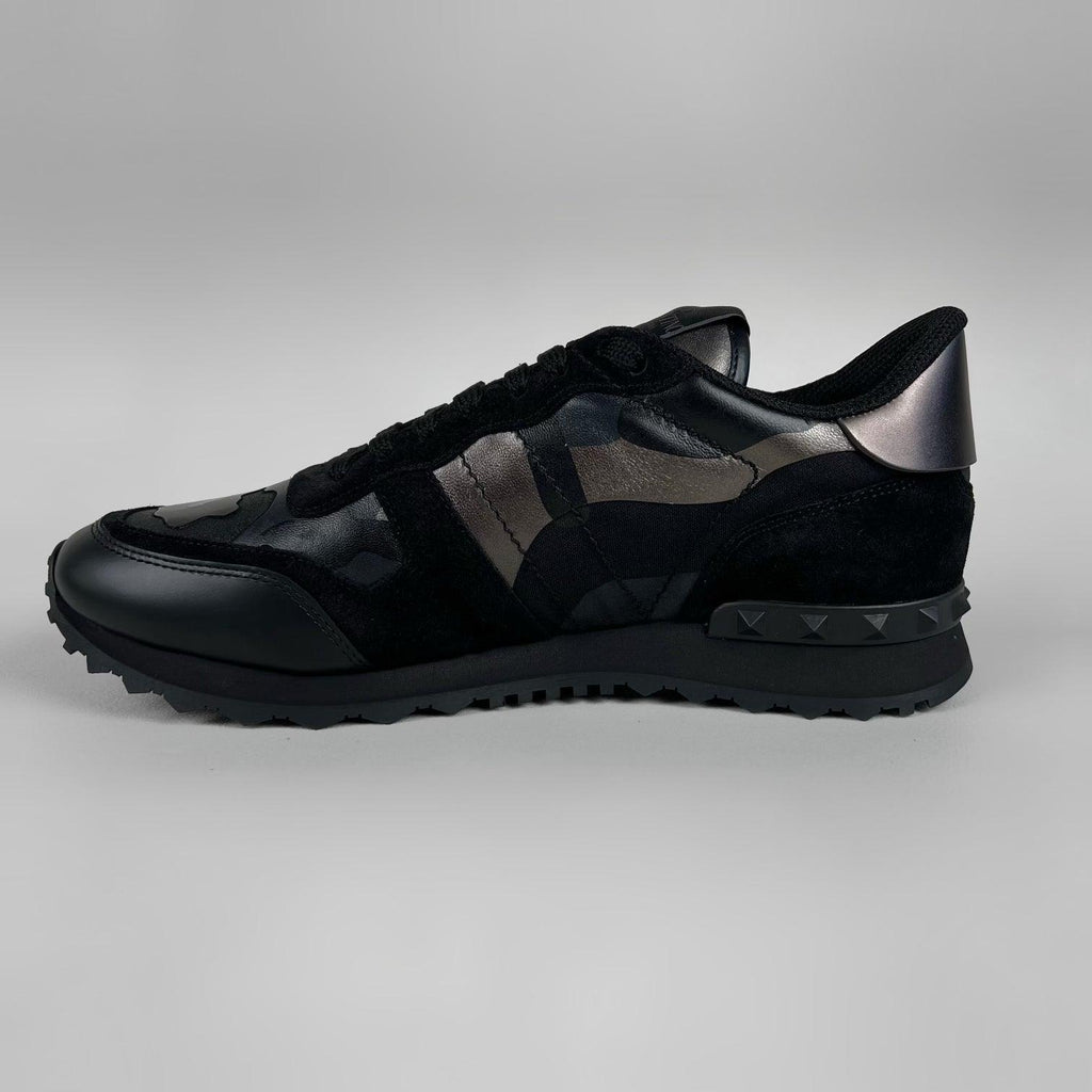 Valentino Rockstud Sneaker Black Metallic Camo â Garmz Factory
